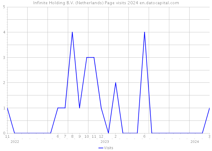 Infinite Holding B.V. (Netherlands) Page visits 2024 