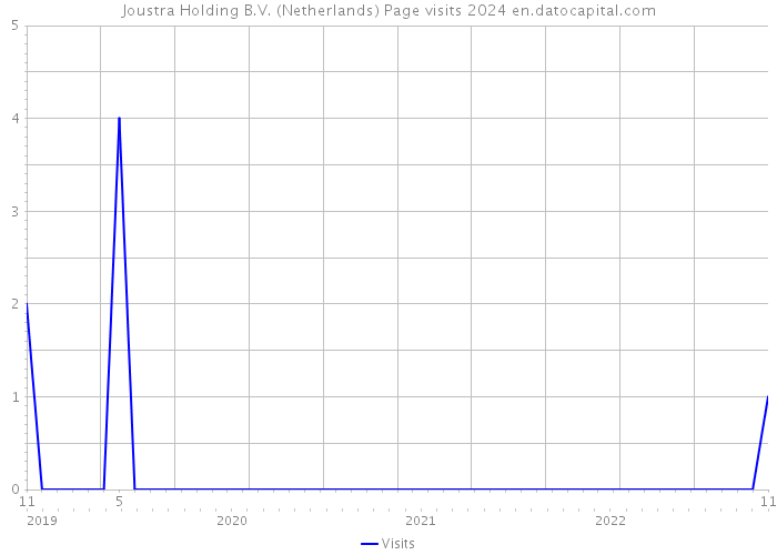 Joustra Holding B.V. (Netherlands) Page visits 2024 