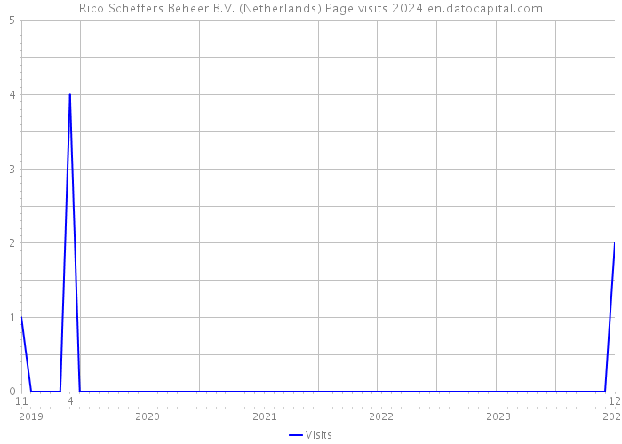 Rico Scheffers Beheer B.V. (Netherlands) Page visits 2024 