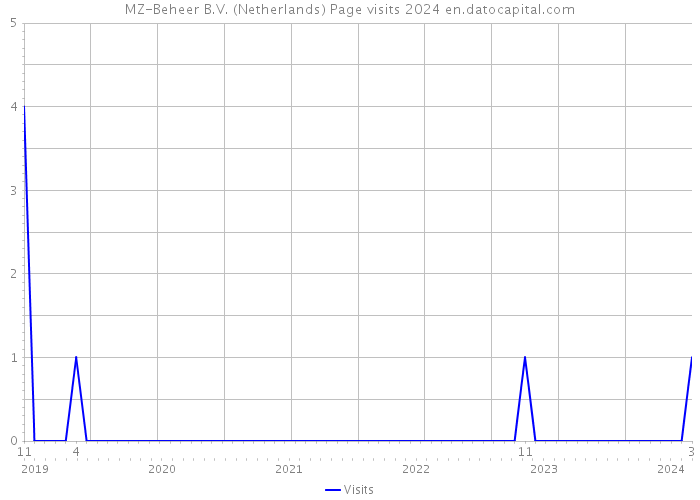 MZ-Beheer B.V. (Netherlands) Page visits 2024 