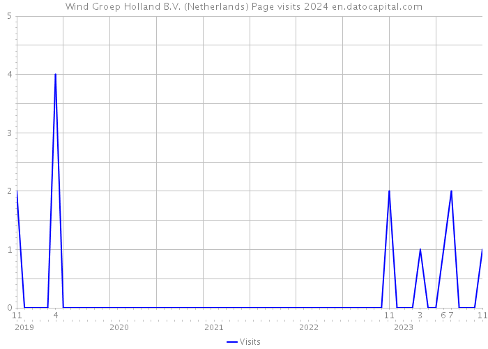 Wind Groep Holland B.V. (Netherlands) Page visits 2024 
