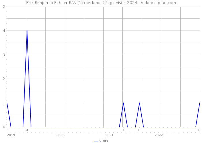 Erik Benjamin Beheer B.V. (Netherlands) Page visits 2024 