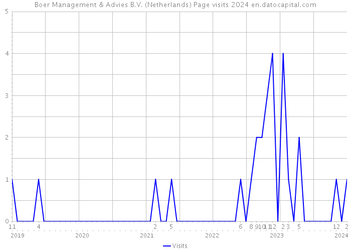 Boer Management & Advies B.V. (Netherlands) Page visits 2024 