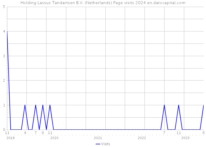 Holding Lassus Tandartsen B.V. (Netherlands) Page visits 2024 