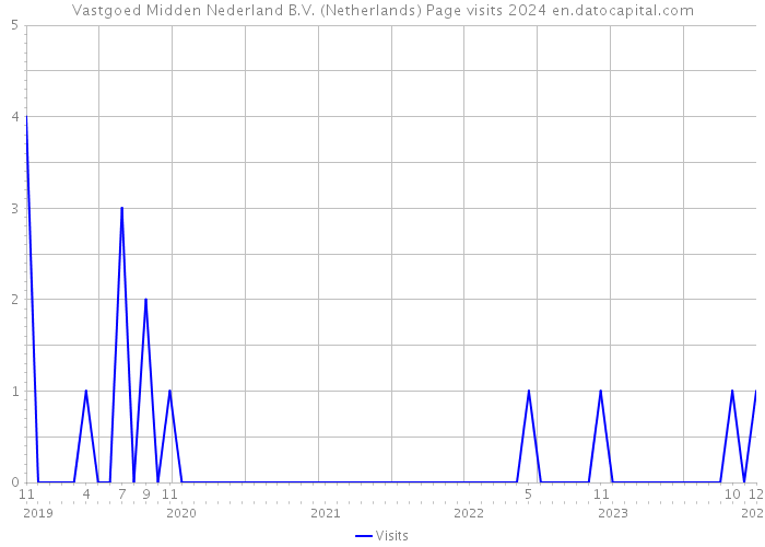Vastgoed Midden Nederland B.V. (Netherlands) Page visits 2024 