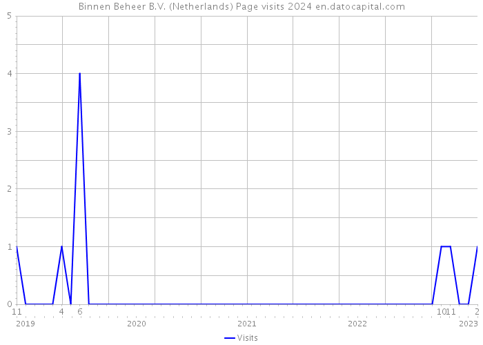 Binnen Beheer B.V. (Netherlands) Page visits 2024 