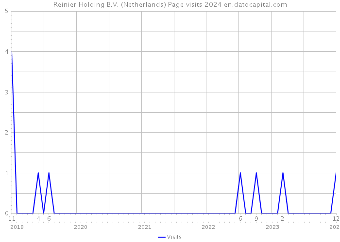 Reinier Holding B.V. (Netherlands) Page visits 2024 
