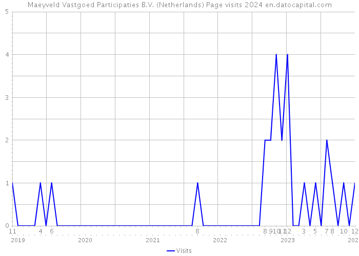 Maeyveld Vastgoed Participaties B.V. (Netherlands) Page visits 2024 