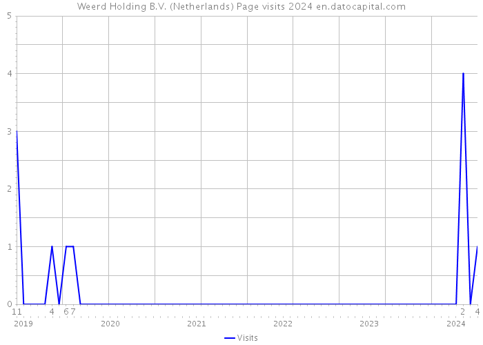 Weerd Holding B.V. (Netherlands) Page visits 2024 