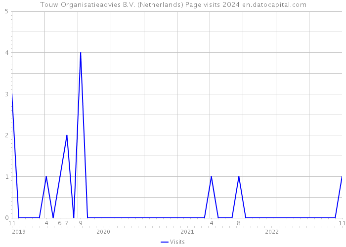 Touw Organisatieadvies B.V. (Netherlands) Page visits 2024 
