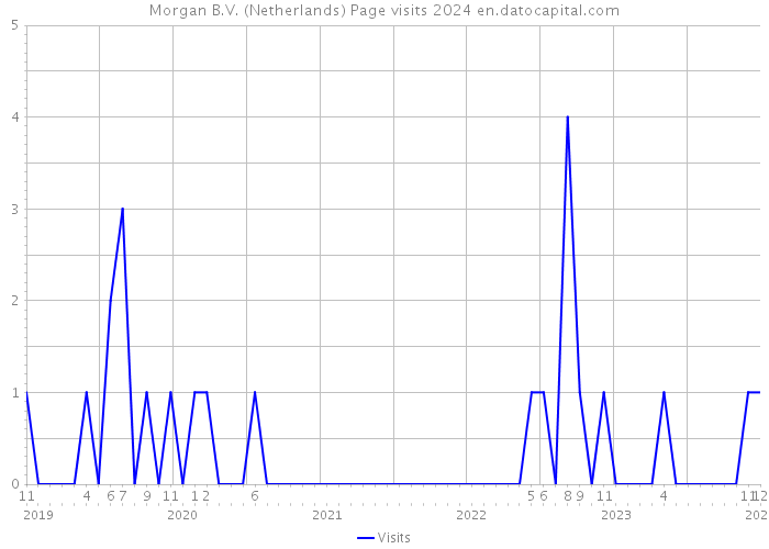 Morgan B.V. (Netherlands) Page visits 2024 
