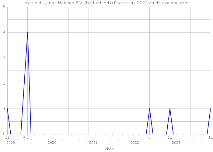 Merijn de Jonge Holding B.V. (Netherlands) Page visits 2024 