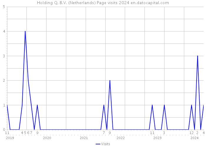 Holding Q. B.V. (Netherlands) Page visits 2024 
