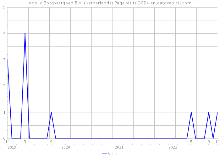 Apollo Zorgvastgoed B.V. (Netherlands) Page visits 2024 