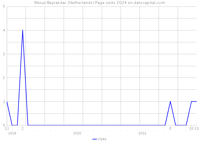 Mesut Bayrakdar (Netherlands) Page visits 2024 