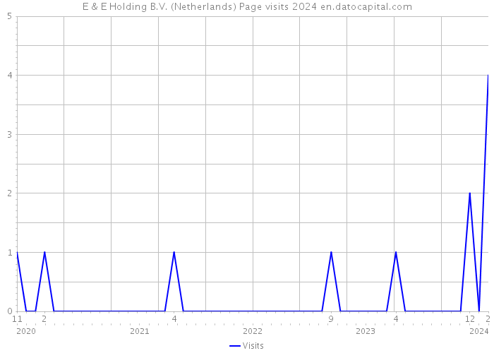 E & E Holding B.V. (Netherlands) Page visits 2024 