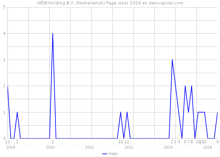 VIEW Holding B.V. (Netherlands) Page visits 2024 