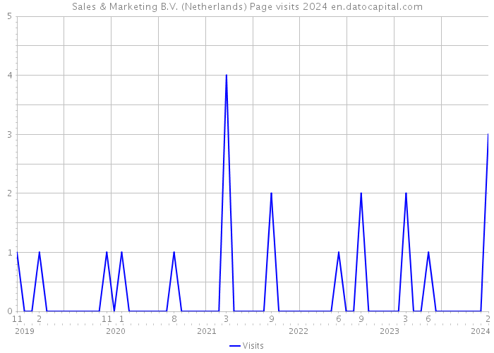 Sales & Marketing B.V. (Netherlands) Page visits 2024 