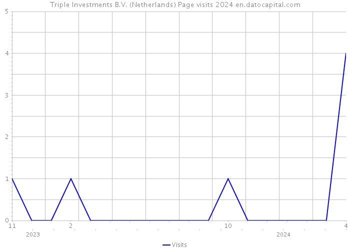 Triple Investments B.V. (Netherlands) Page visits 2024 