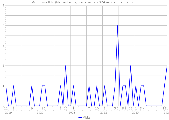 Mountain B.V. (Netherlands) Page visits 2024 