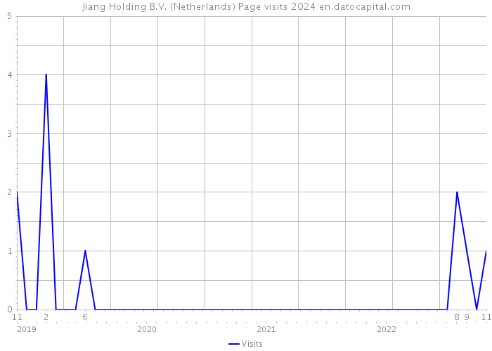 Jiang Holding B.V. (Netherlands) Page visits 2024 