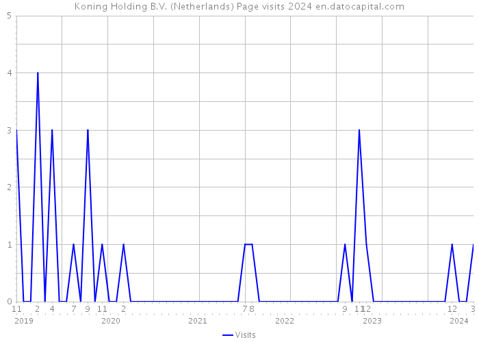 Koning Holding B.V. (Netherlands) Page visits 2024 