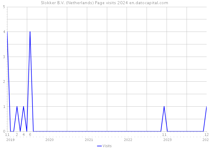 Slokker B.V. (Netherlands) Page visits 2024 