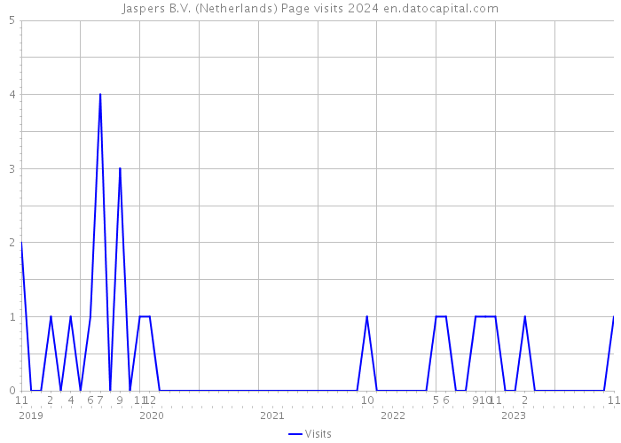 Jaspers B.V. (Netherlands) Page visits 2024 