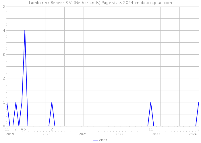 Lamberink Beheer B.V. (Netherlands) Page visits 2024 