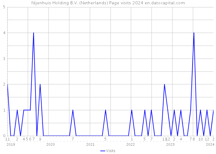 Nijenhuis Holding B.V. (Netherlands) Page visits 2024 