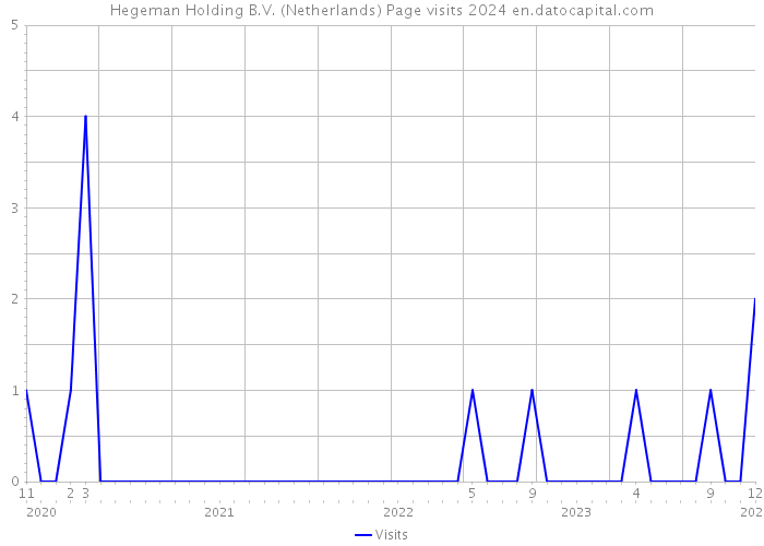 Hegeman Holding B.V. (Netherlands) Page visits 2024 