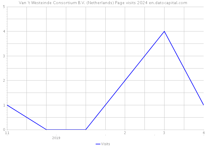 Van 't Westeinde Consortium B.V. (Netherlands) Page visits 2024 