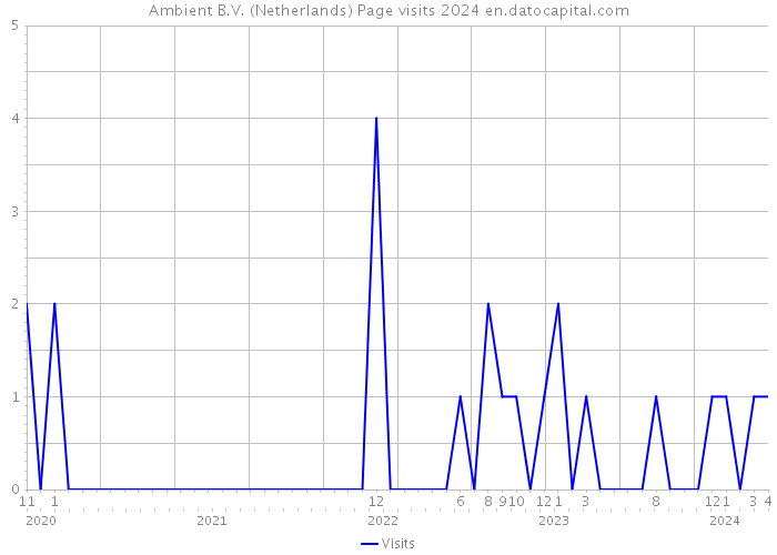 Ambient B.V. (Netherlands) Page visits 2024 