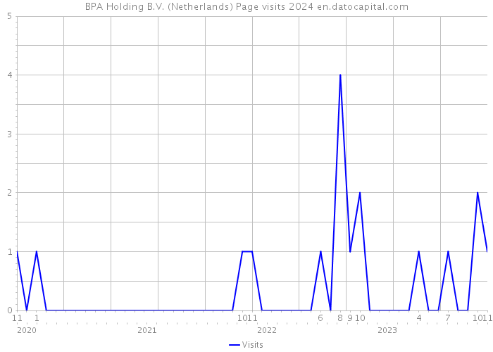 BPA Holding B.V. (Netherlands) Page visits 2024 