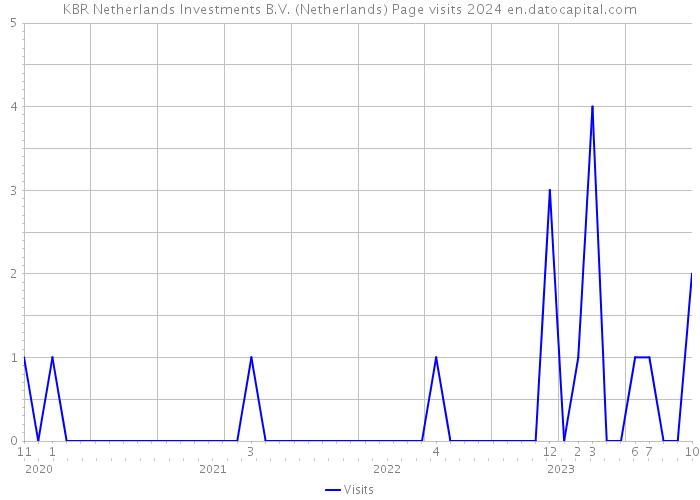 KBR Netherlands Investments B.V. (Netherlands) Page visits 2024 