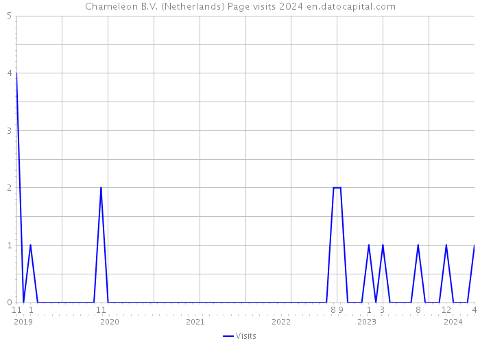 Chameleon B.V. (Netherlands) Page visits 2024 