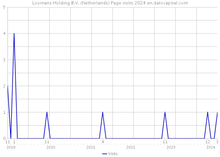 Loomans Holding B.V. (Netherlands) Page visits 2024 