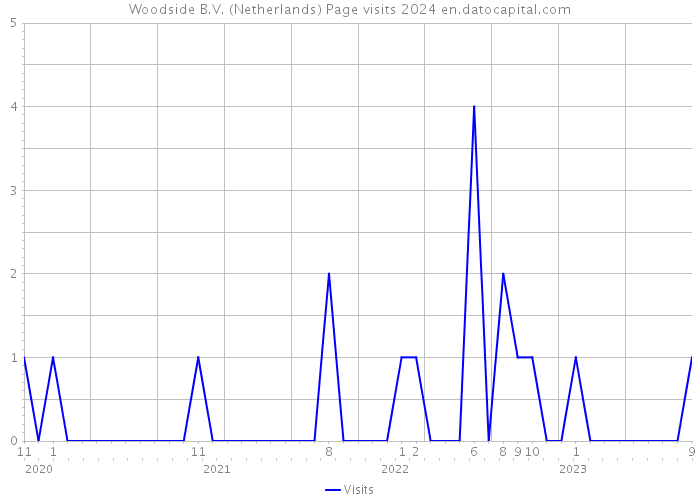 Woodside B.V. (Netherlands) Page visits 2024 