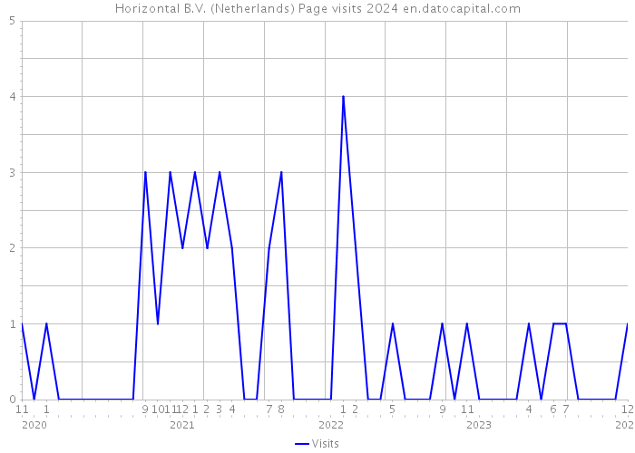 Horizontal B.V. (Netherlands) Page visits 2024 