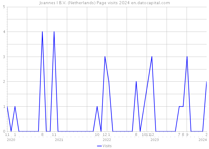 Joannes I B.V. (Netherlands) Page visits 2024 