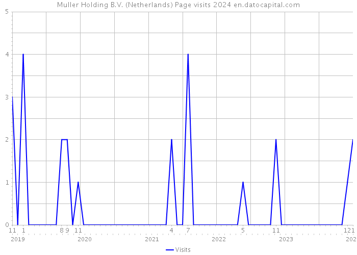Muller Holding B.V. (Netherlands) Page visits 2024 