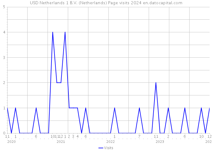 USD Netherlands 1 B.V. (Netherlands) Page visits 2024 