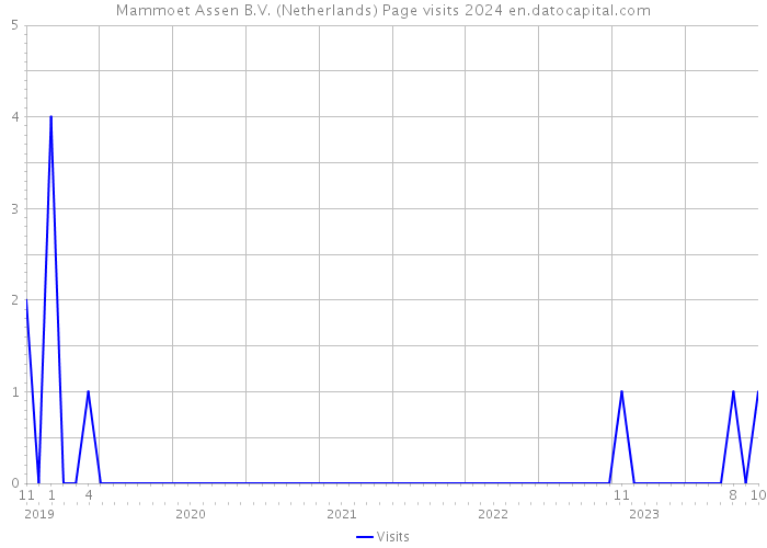Mammoet Assen B.V. (Netherlands) Page visits 2024 