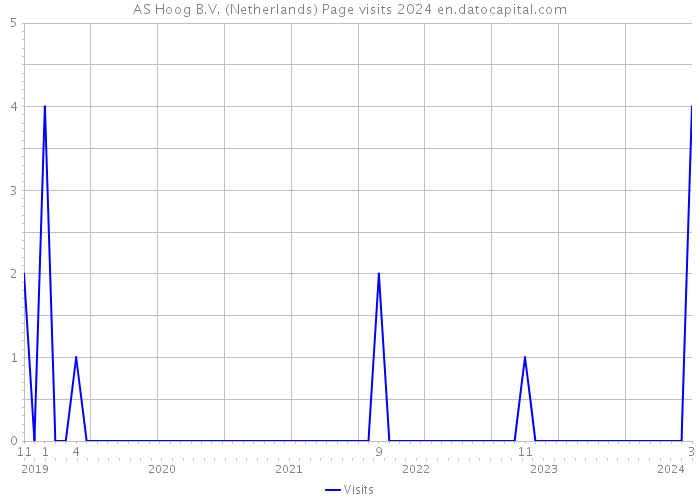 AS Hoog B.V. (Netherlands) Page visits 2024 