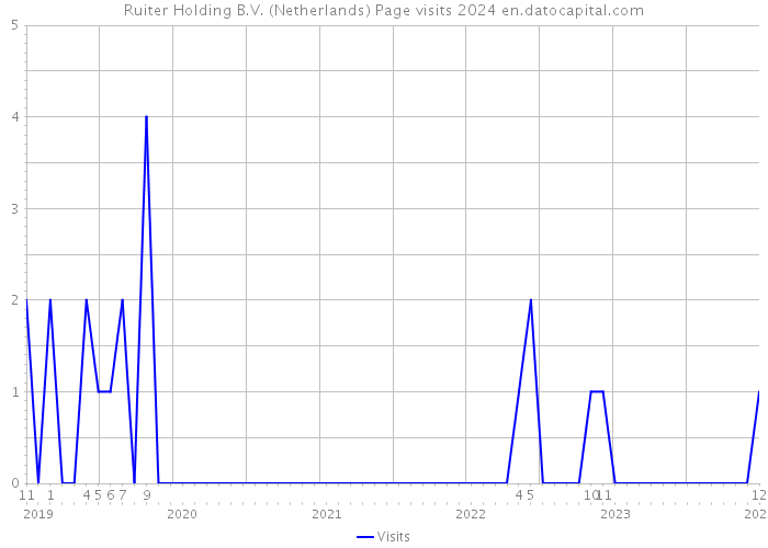 Ruiter Holding B.V. (Netherlands) Page visits 2024 