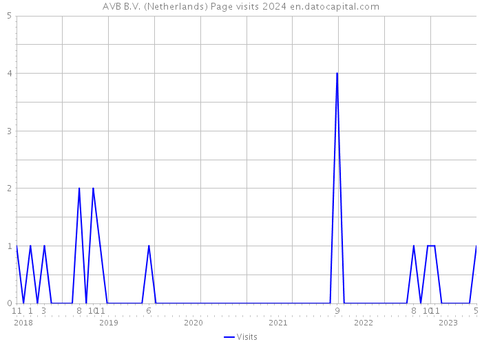 AVB B.V. (Netherlands) Page visits 2024 