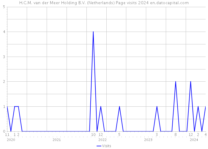 H.C.M. van der Meer Holding B.V. (Netherlands) Page visits 2024 