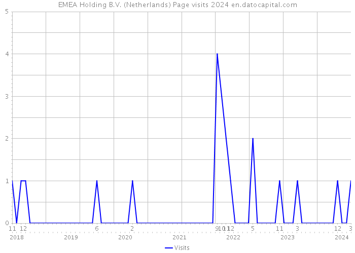 EMEA Holding B.V. (Netherlands) Page visits 2024 