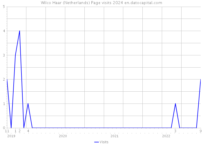 Wilco Haar (Netherlands) Page visits 2024 