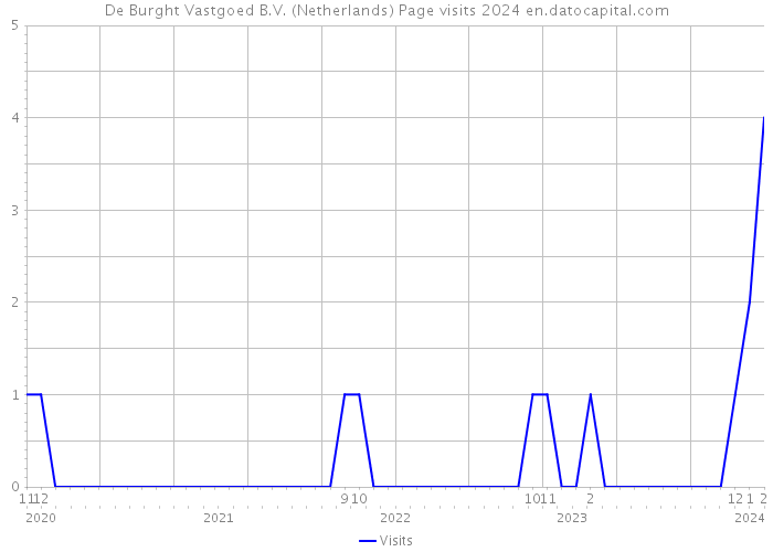 De Burght Vastgoed B.V. (Netherlands) Page visits 2024 